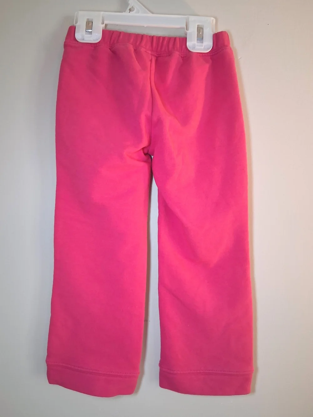 Gymboree Bright Pink Fleece-Lined Joggers with Heart Knees Size 3T